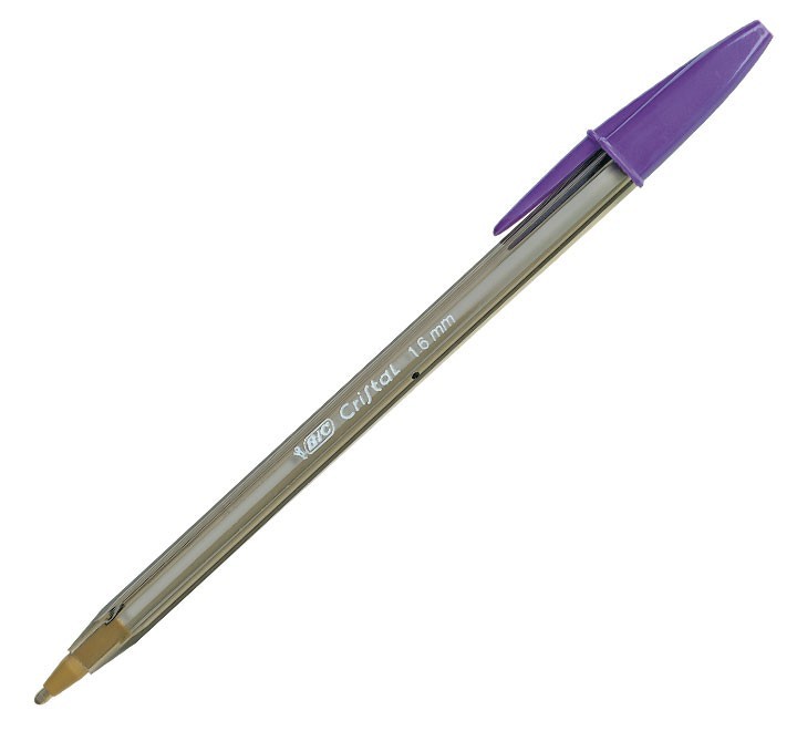 boligrafo bic cristal fun purpura 929055