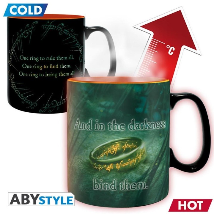 abystyle taza termica abystyle el senor de los anillos sauron 460ml