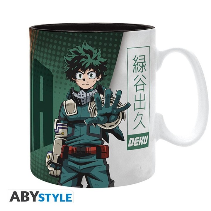 abystyle taza abystyle my hero academia deku y dynamight 460ml