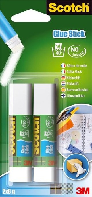 scotch pack 2 barras adhesivo permanente 8g 6216cn scoth 7100115379