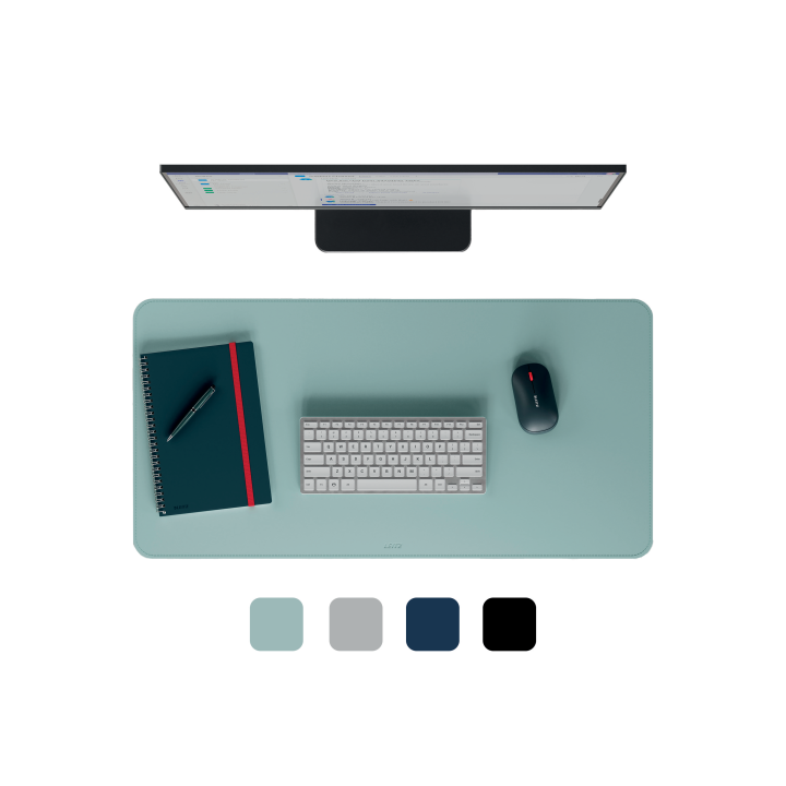 leitz alfombrilla de sobremesa 80 x 40 cm, menta leitz 53820051