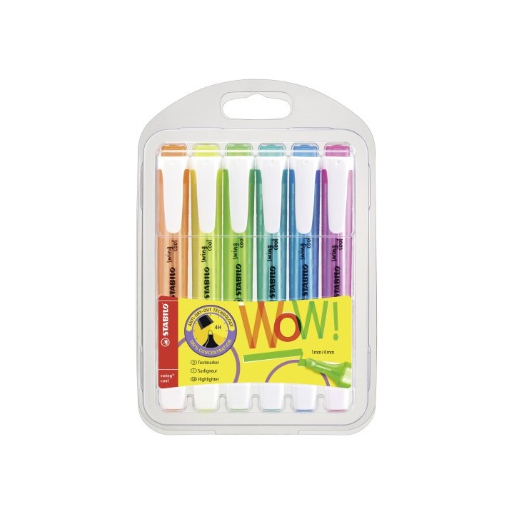 stabilo estuche 6 uds stabilo swing cool stabilo 275/6 3