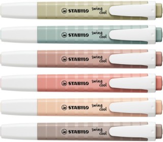 stabilo estuche plastico swing cool nature 6 unidades surtidas trazo 1/4mm. stabilo 275/6 09