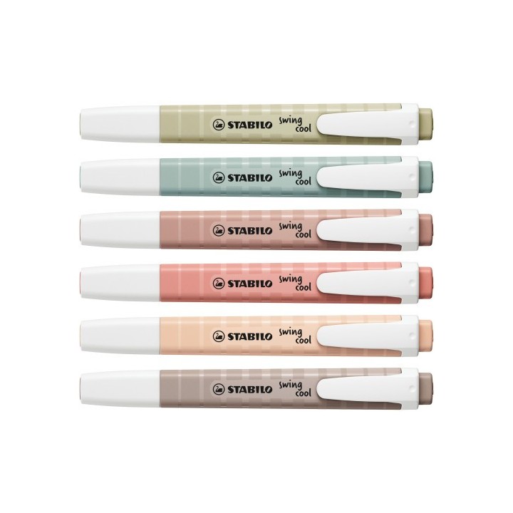 stabilo estuche plastico swing cool nature 6 unidades surtidas trazo 1/4mm. stabilo 275/6 09