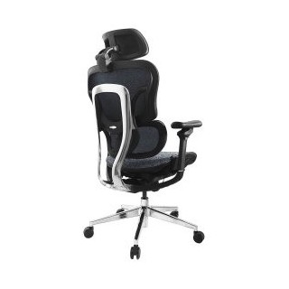 equip silla de oficina ergonomica equip 651052 premium color negro azulado tapiceria malla 5 posicio