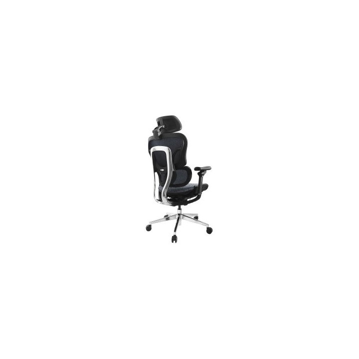 equip silla de oficina ergonomica equip 651052 premium color negro azulado tapiceria malla 5 posicio