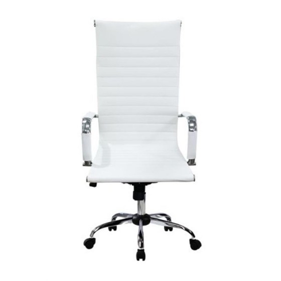 equip silla de oficina equip 651017 blanca ergonomica respaldo alto