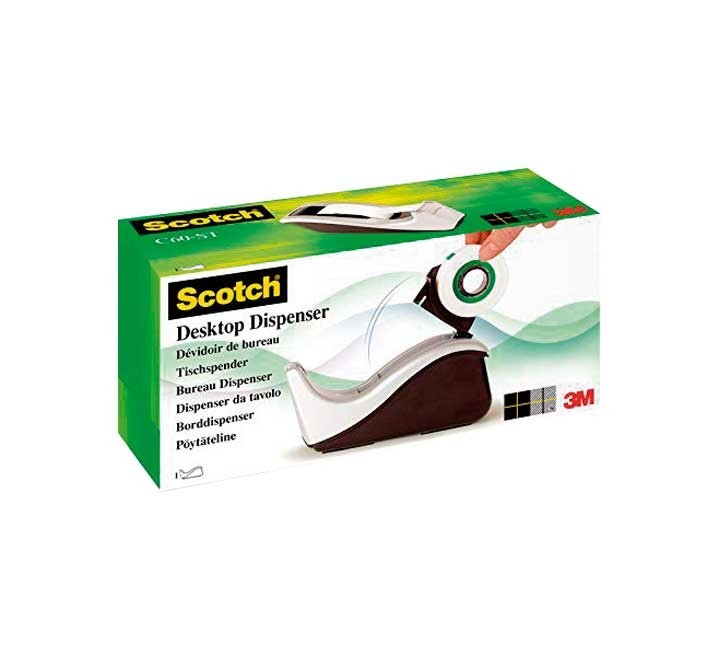 portarrollos scotch 3m c60 st negro plata +1cinta