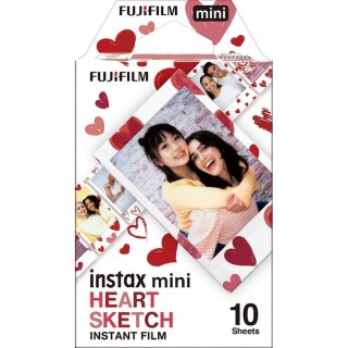 fujifilm pelicula fujifilm para instax mini heart sketch