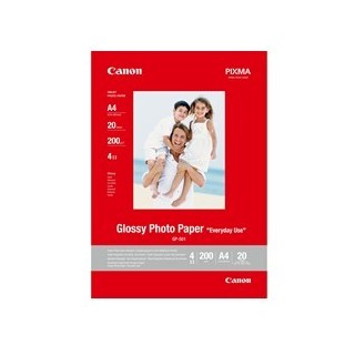 canon papel canon fotografico gp   501 con brillo a4 20 hojas