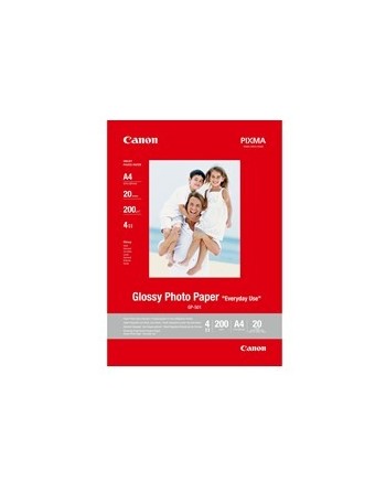 canon papel canon fotografico gp   501 con brillo a4 20 hojas
