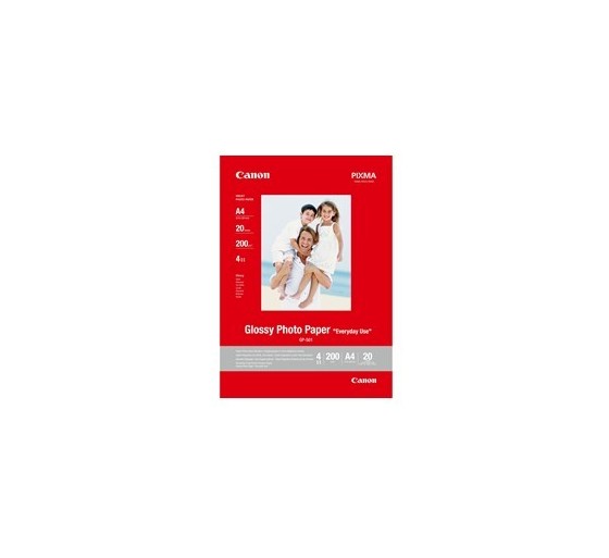 canon papel canon fotografico gp   501 con brillo a4 20 hojas