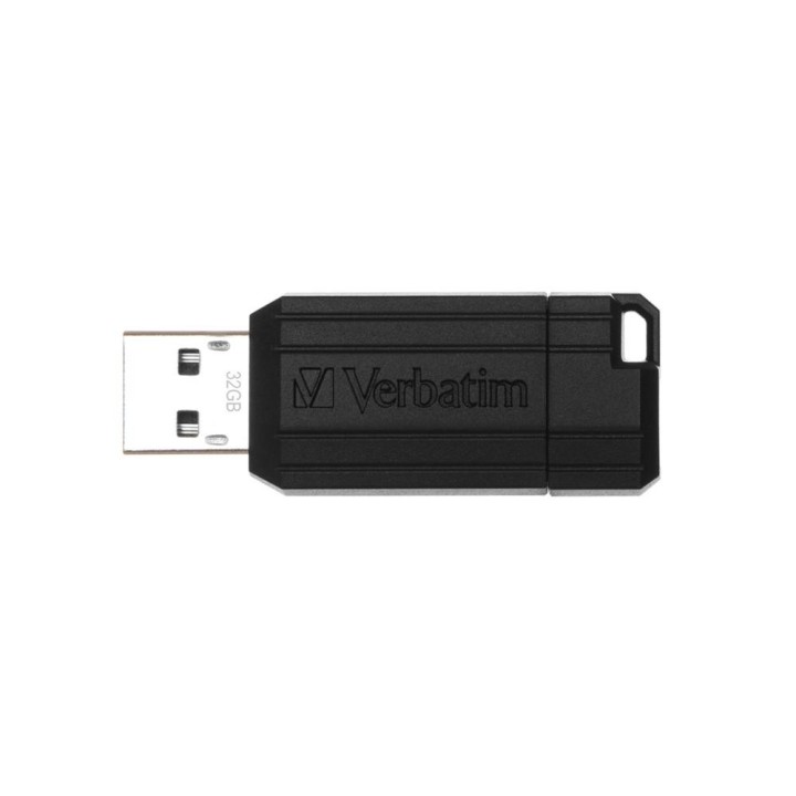 verbatim memoria usb 2.0 verbatim pinstripe 32gb negro