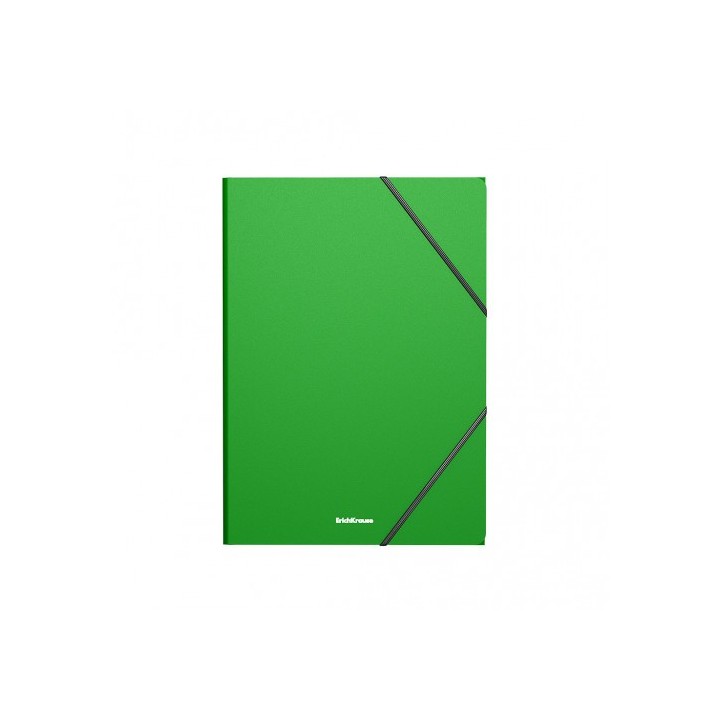 erich krause carpeta con gomas elasticas matt classic, a4, verde erich krause 53323  pack  4 unidade