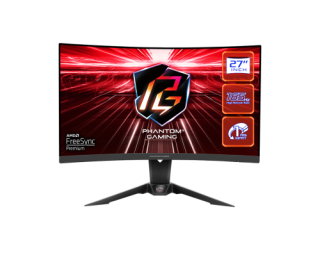asrock monitor asrock pg27q15r2a,27,curvo