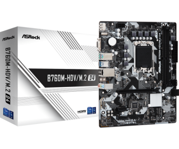 asrock asrock b760m hdv/m.2 d4 intel b760 lga 1700 micro atx