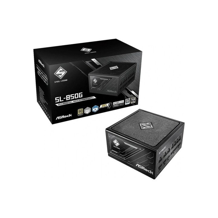 asrock fuente alimentacion asrock sl 850g,psu,850w,80 plus gold,135mm,modular,pci e 5.1  12+4pin x1,