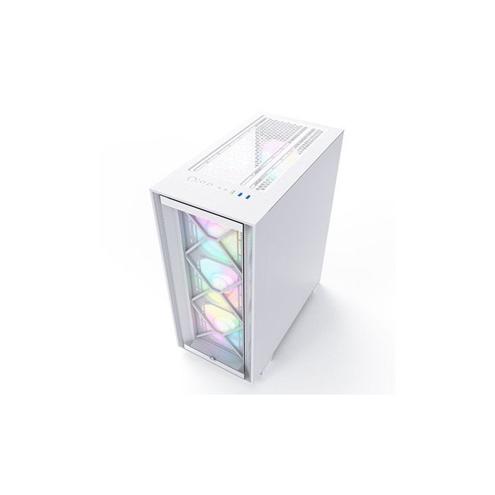 torre atx montech air 1000 premium white 2 frontal 4xvent argb max vent 170mm vga 340mm