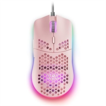 mars gaming mouse raton mars gaming mmax optico usb 7 botones 12400ppp rosa
