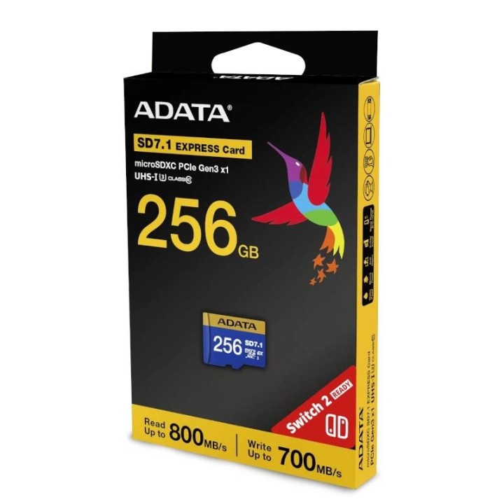 adata extreme microsdxc 256gb sd7.1 gen3x1 switch2