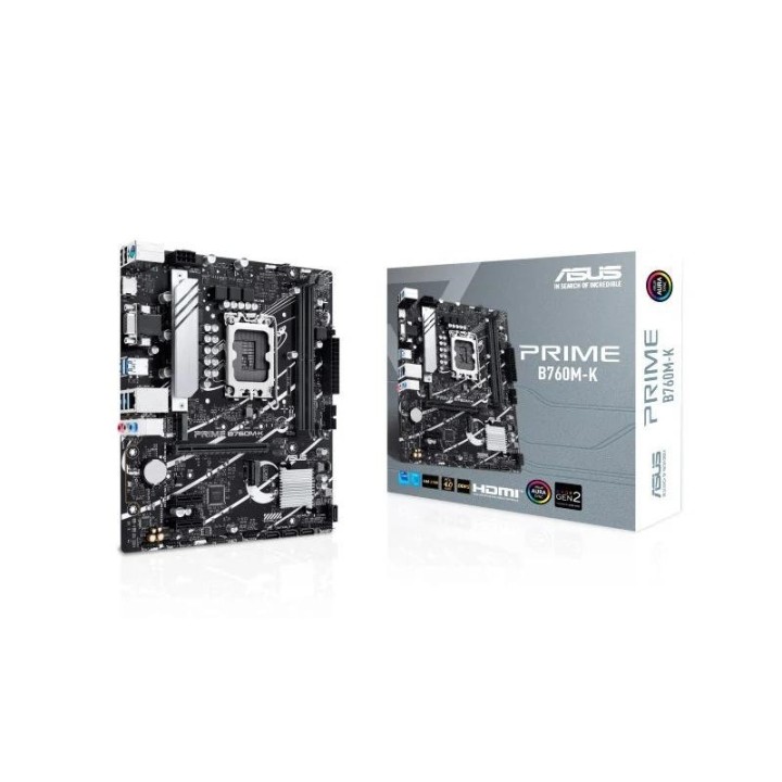 asus placa base prime b760m k ddr5 matx 1700