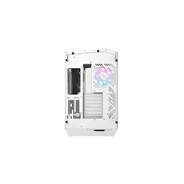 torre darkflash dy470 blanca atx doble camara paneles de cristal 4 fans argb pwm
