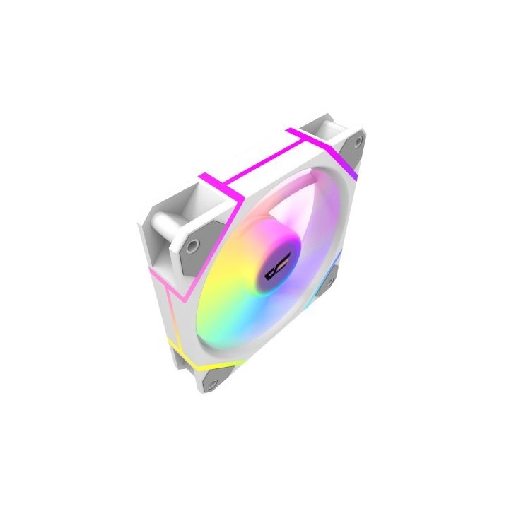 ventilador darkflash dm12 pro blanco fan 120mm argb y pwm