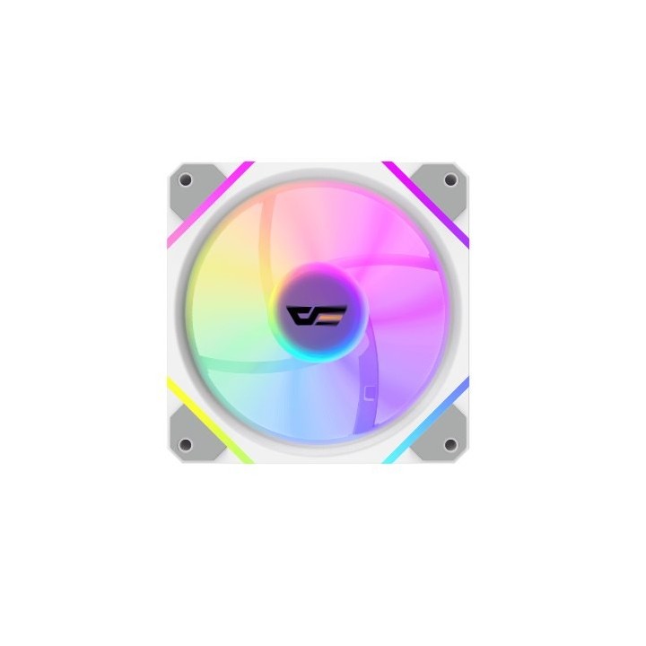 ventilador darkflash dm12 pro 3en1 blanco pack de 3 fans 120mm argb y pwm