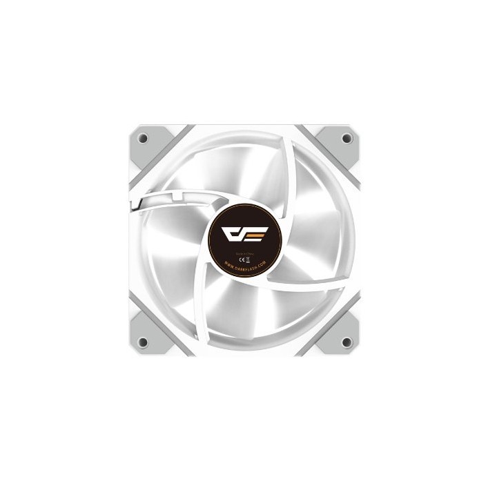 ventilador darkflash dm12 pro 3en1 blanco pack de 3 fans 120mm argb y pwm