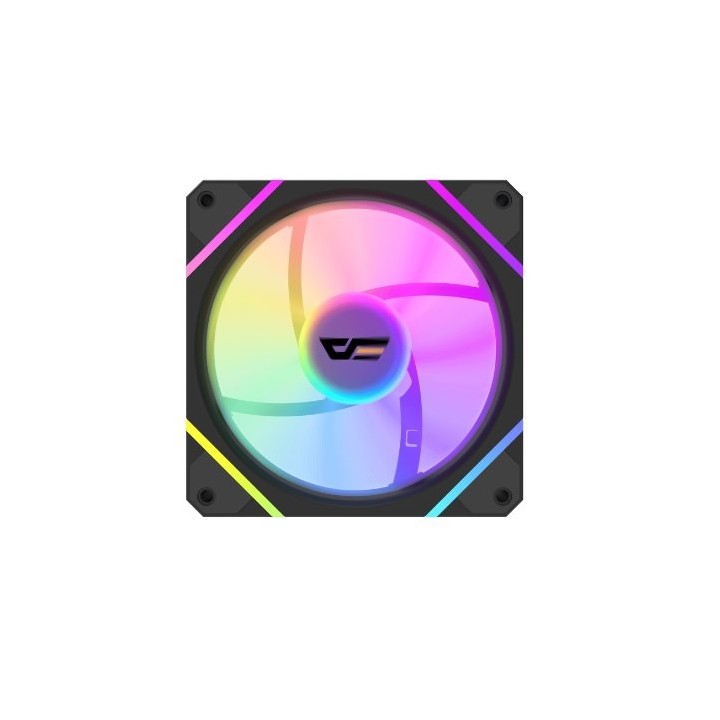 ventilador darkflash dm12 pro 3en1 negro pack de 3 fans 120mm argb y pwm