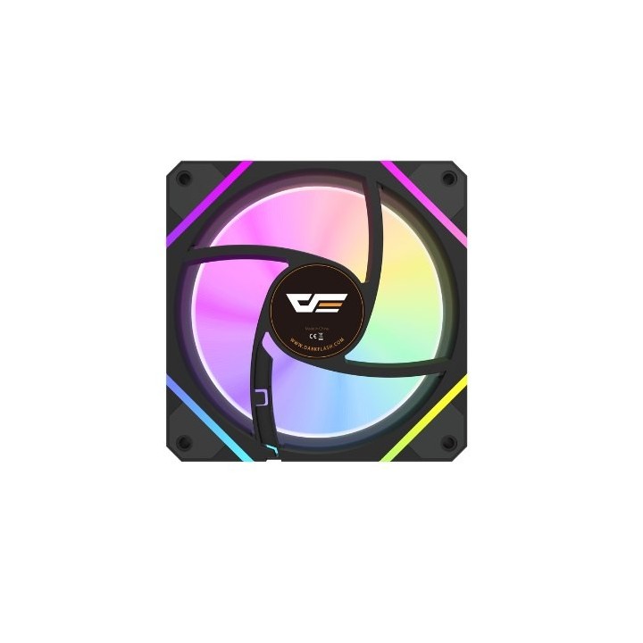 ventilador darkflash dm12 pro 3en1 negro pack de 3 fans 120mm argb y pwm