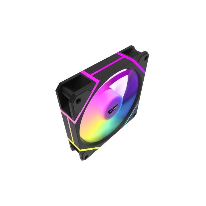 ventilador darkflash dm12 pro 3en1 negro pack de 3 fans 120mm argb y pwm