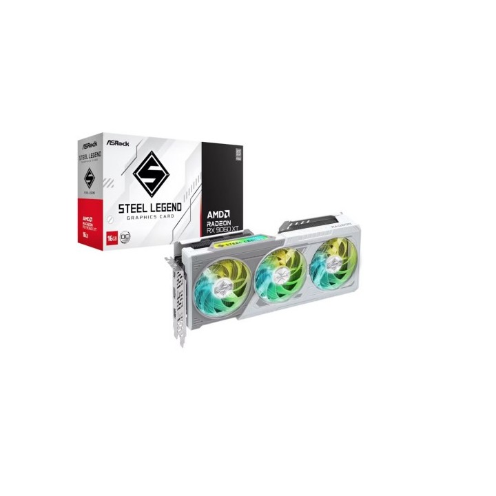 asrock vga asrock rx9060xt sl 16go,amd,rx9060xt,16gb,gddr6,128bit,2hdmi+2dp  3 ventiladores