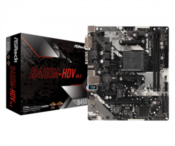 asrock asrock b450m hdv r4.0 zocalo am4 micro atx amd b450