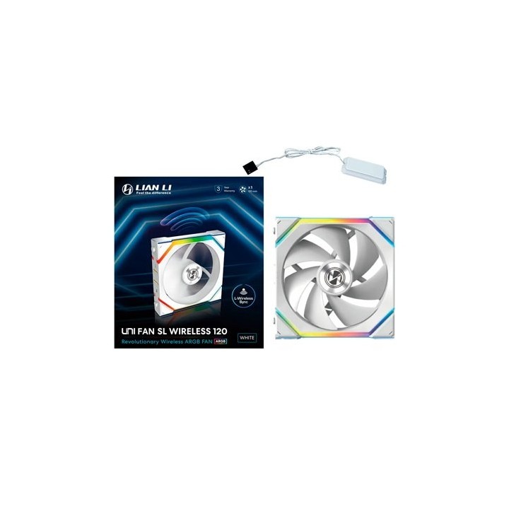 ventilador 120x120 lian li unifan sl wireless white 1 pack receiver