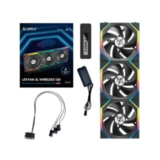 ventilador 120x120 lian li unifan sl wireless black 3 pack receiver wireless controller 1 3 sata