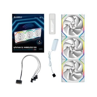 ventilador 120x120 lian li unifan sl wireless white 3 pack receiver wireless controller 1 3 sata