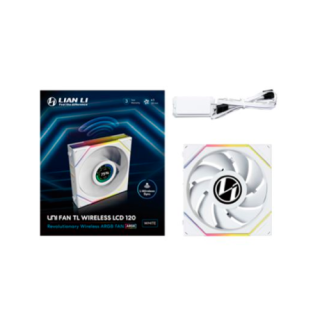 ventilador 120x120 lian li unifan tl lcd wireless white 1.6 lcd l wireless argb 1900rpm 28.5 db a