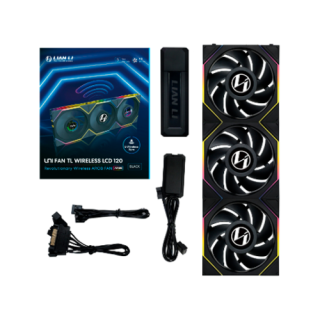 ventilador 120x120 lian li unifan tl lcd wireless black 1.6 lcd pack 3u l wireless argb 1900rpm 28.5