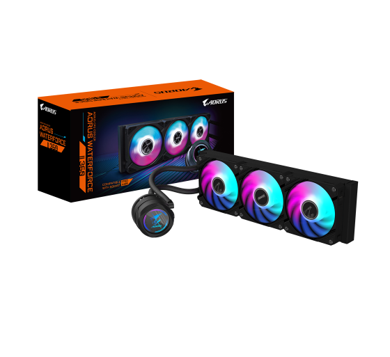 gigabyte gigabyte refrigeracion liquida aio aorus waterforce ii 360 para cpu   3 ventiladores argb d