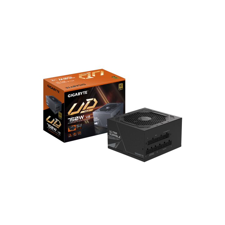 gigabyte gigabyte ud750gm pg5 v2 fuente de alimentacion â pcie gen 5.1, 80 plus gold, diseno compl