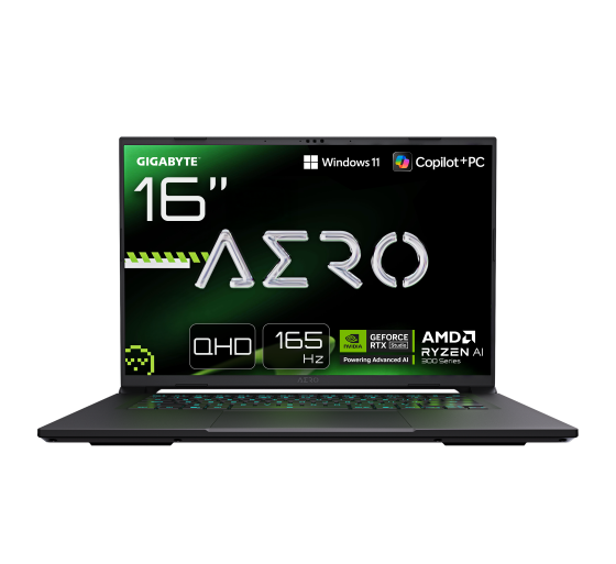 gigabyte gigabyte aero x16 1vh93esc64ah copilot+ pc amd ryzen ai 7 350 portatil 40,6 cm  16  wqxga 3