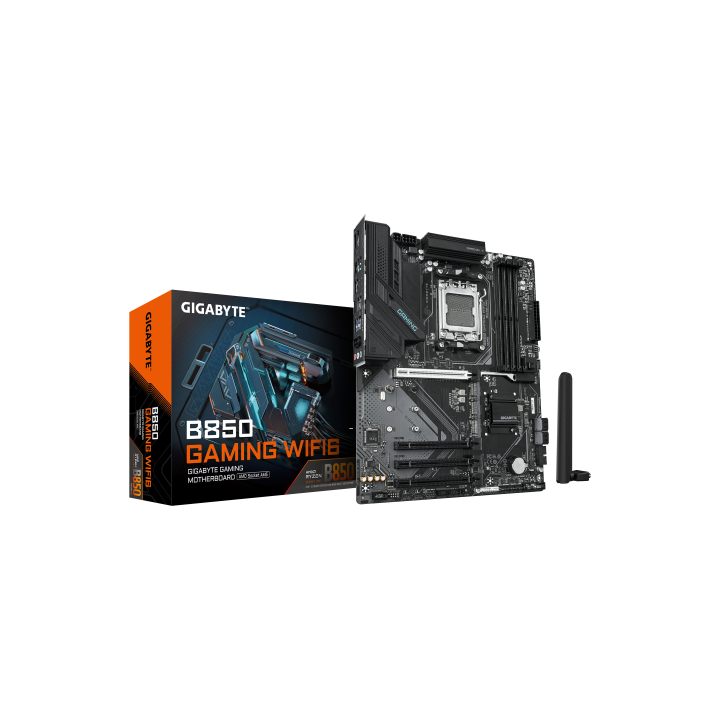 gigabyte gigabyte b850 gaming wifi6 placa base   procesadores amd ryzen serie 9000, vrm digital de 6