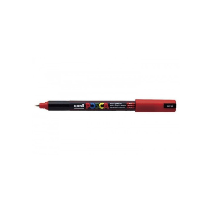 posca marcador posca pc 1mr 0,7mm rojo uni ball 289819000  pack  6 unidades