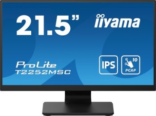 iiyama monitor iiyama 21,5 tactil pcap 10p  t2252msc b2  ips,1920x1080, 250cd, 1000 1, hdmi, dp, 5ms