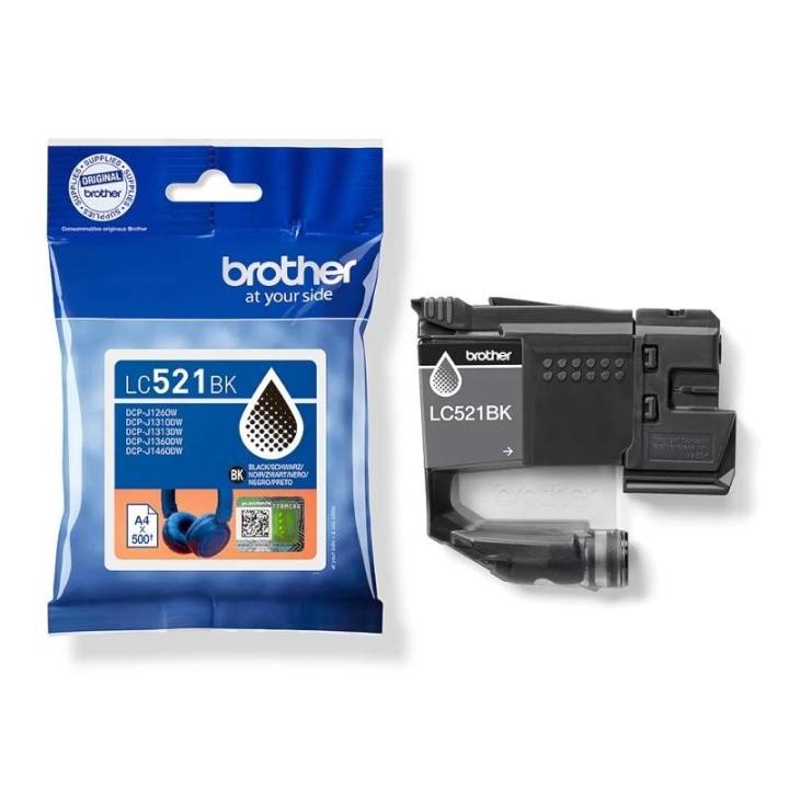 brother cartucho lc521bk negro