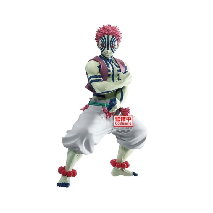 banpresto figura banpresto demon slayer kimetsu no yaiba grandista akaza 22cm