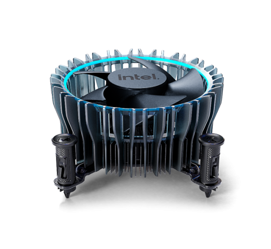 intel intel laminar rm1 procesador ventilador negro, azul