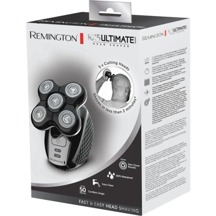 remington afeitadora de cabeza remington ultimate series rx5 xr1500