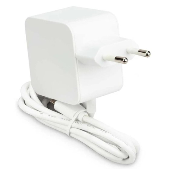 raspberry fuente de alimentacion cargador raspberry pi 5 usb c 27 w color blanco